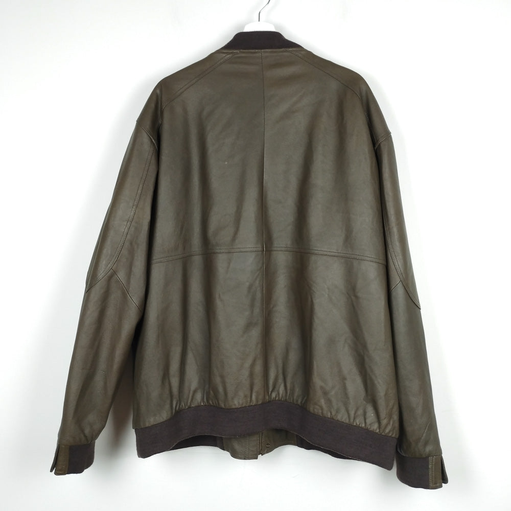 VIN-OUTW-28398 Vintage δερμάτινο jacket καφέ 2XL