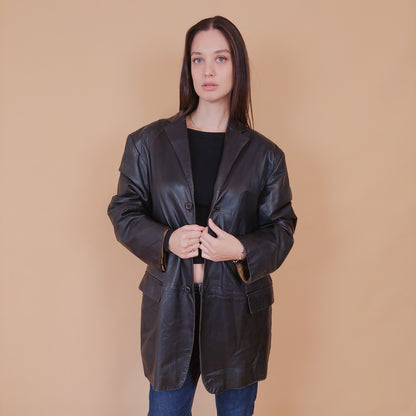 VIN-OUTW-32512 Vintage δερμάτινο jacket L-ΧL