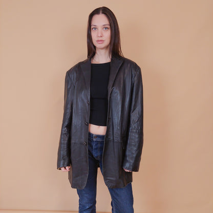 VIN-OUTW-32512 Vintage δερμάτινο jacket L-ΧL