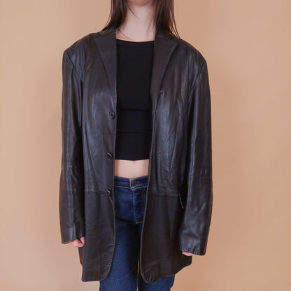 VIN-OUTW-32512 Vintage δερμάτινο jacket L-ΧL