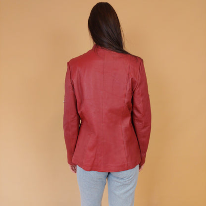 VIN-OUTW-28662 Vintage δερμάτινο jacket 00s style M