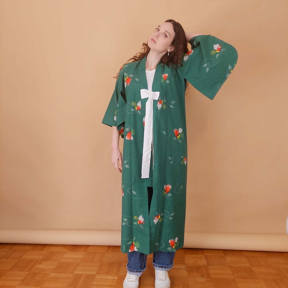 VIN-JAP-34932 Vintage ιαπωνικό kimono αυθεντικό S-M
