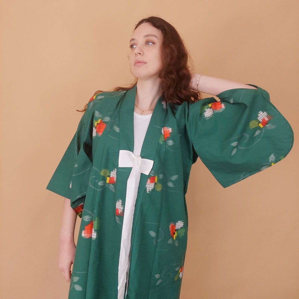 VIN-JAP-34932 Vintage ιαπωνικό kimono αυθεντικό S-M