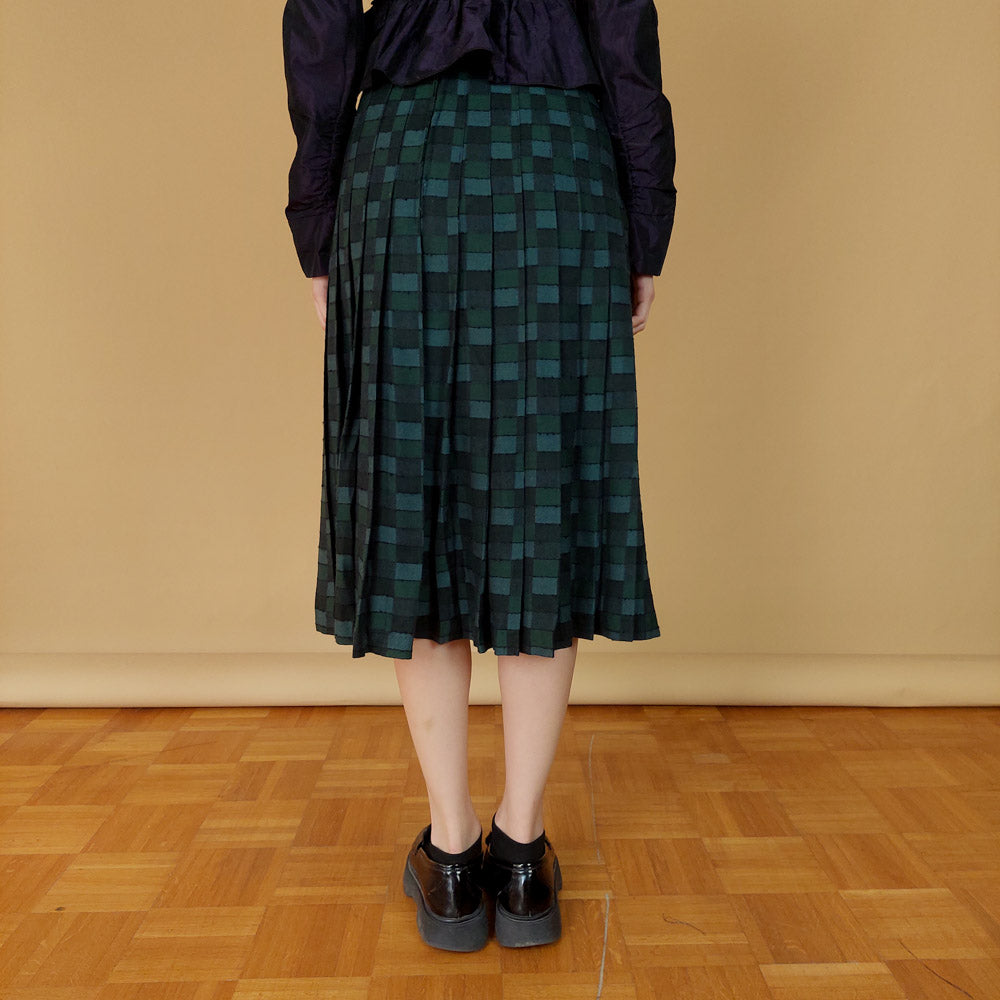 VIN-SKI-25647 Vintage φούστα καρό M