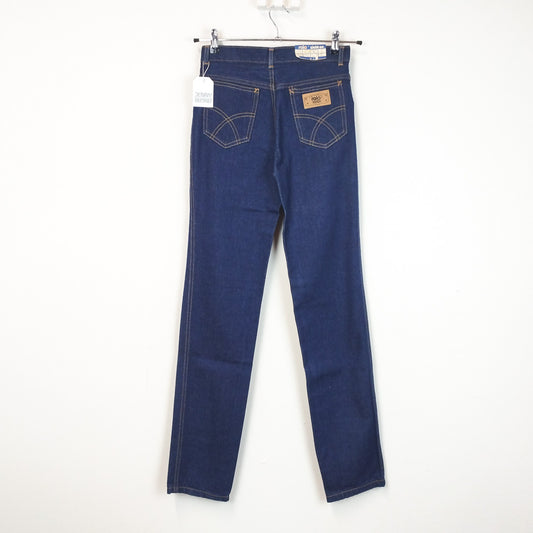 VIN-TR-27983 Vintage παντελόνι denim ψηλόμεσο μπλε ΧS-S