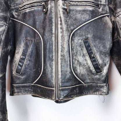 VIN-OUTW-26507 Vintage δερμάτινο jacket motorcycle unisex L