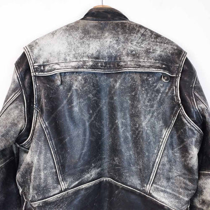 VIN-OUTW-26507 Vintage δερμάτινο jacket motorcycle unisex L