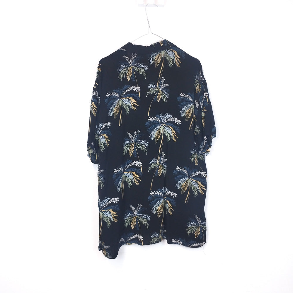 VIN-SHI-35265 Vintage πουκάμισο βισκόζη hawaiian style L