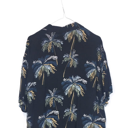VIN-SHI-35265 Vintage πουκάμισο βισκόζη hawaiian style L