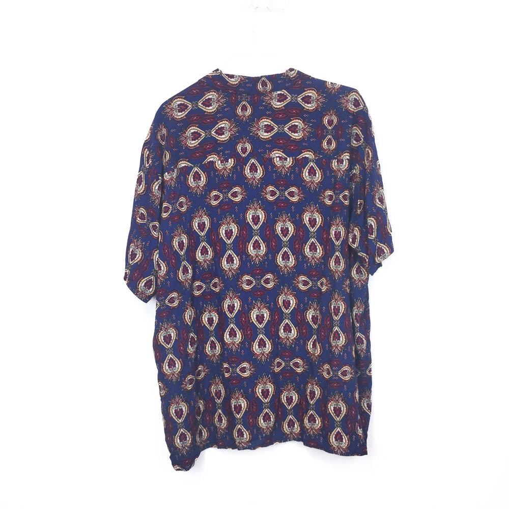 VIN-SHI-35266 Vintage πουκάμισο βισκόζη crazy pattern 4XL