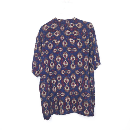 VIN-SHI-35266 Vintage πουκάμισο βισκόζη crazy pattern 4XL