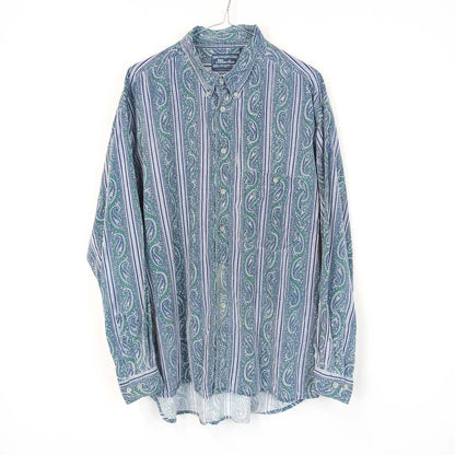 VIN-SHI-25310 Vintage πουκάμισο crazy pattern 90s L
