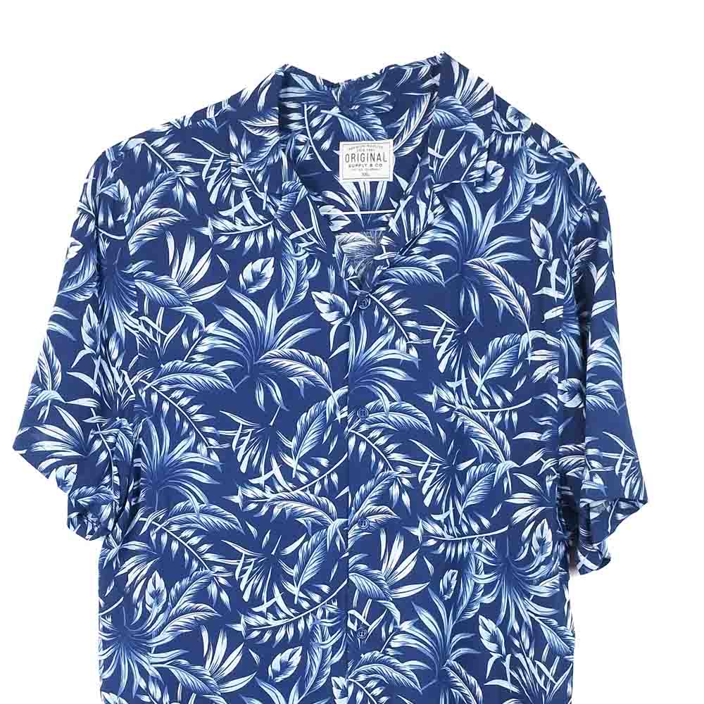 VIN-SHI-31839 Vintage πουκάμισο hawaiian print 2XL