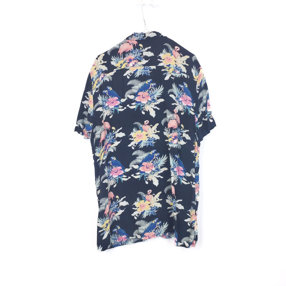 VIN-SHI-35267 Vintage πουκάμισο βισκόζη exotic style XL