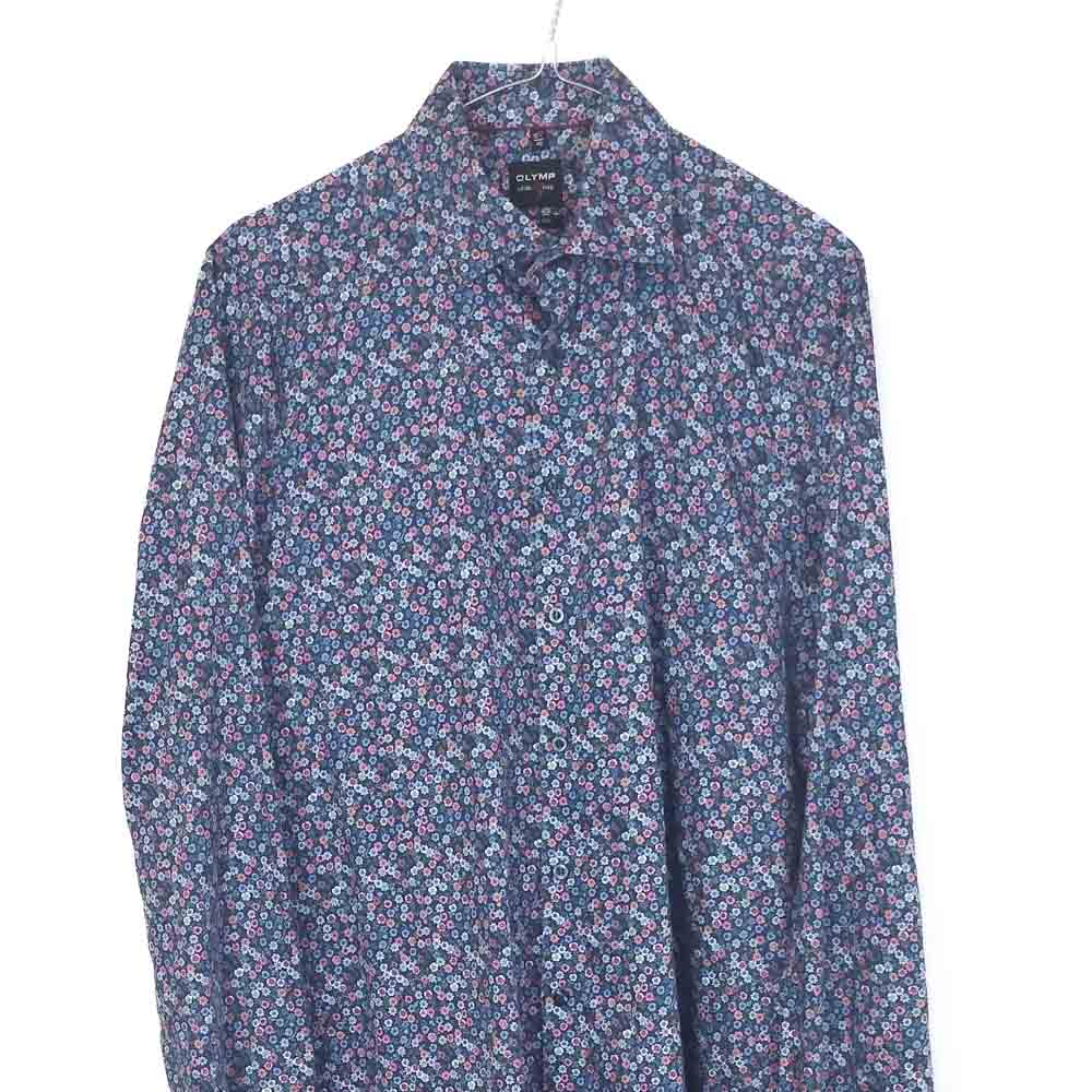 VIN-SHI-35242 Vintage πουκάμισο βαμβακερό floral M