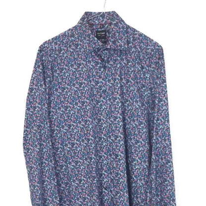VIN-SHI-35242 Vintage πουκάμισο βαμβακερό floral M