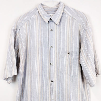VIN-SHI-26545 Vintage πουκάμισο ριγέ M-L