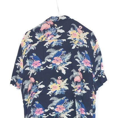 VIN-SHI-35267 Vintage πουκάμισο βισκόζη exotic style XL