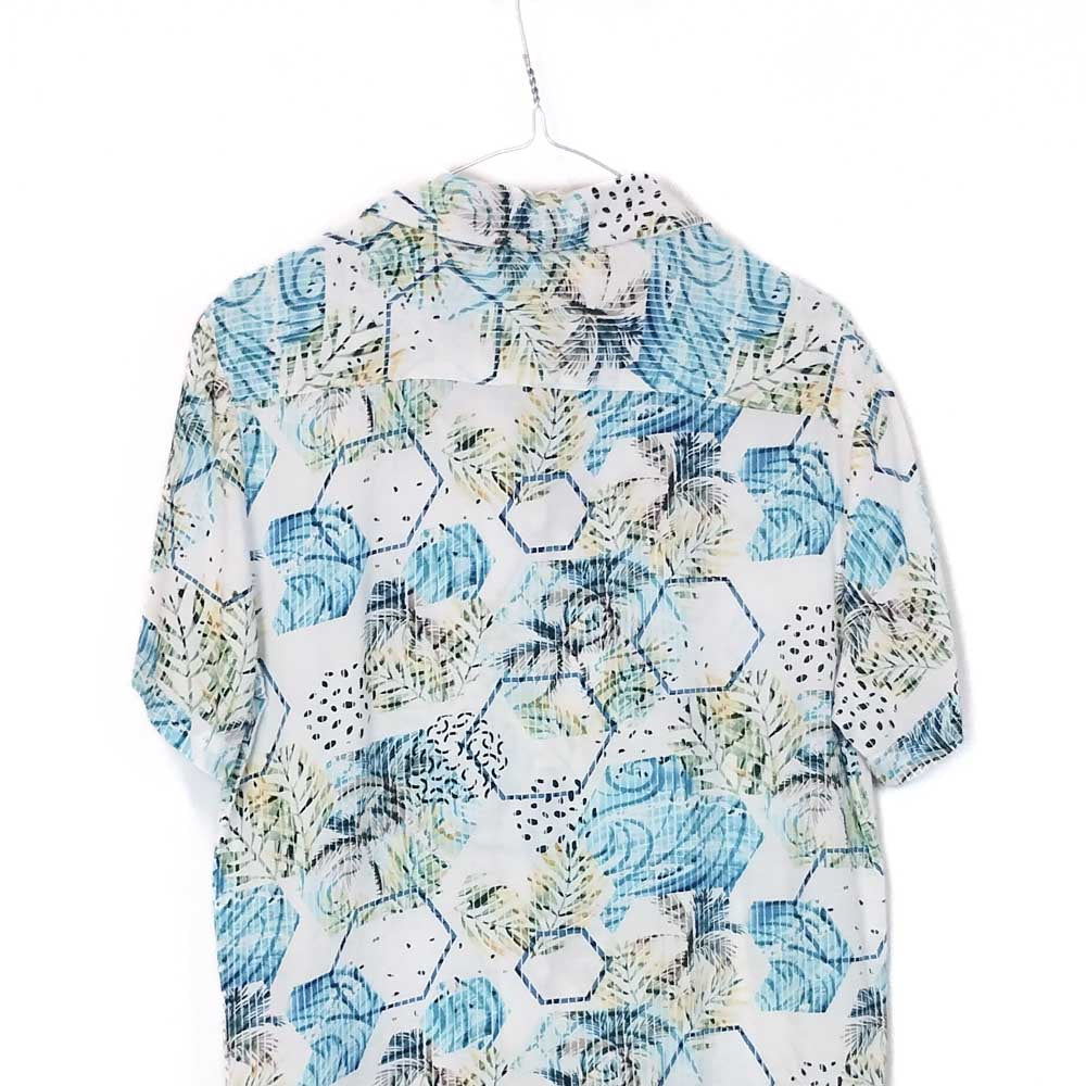 VIN-SHI-35270 Vintage πουκάμισο βισκόζη crazy pattern S
