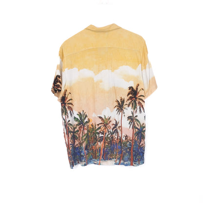 VIN-SHI-35272 Vintage πουκάμισο βισκόζη hawaiian style L