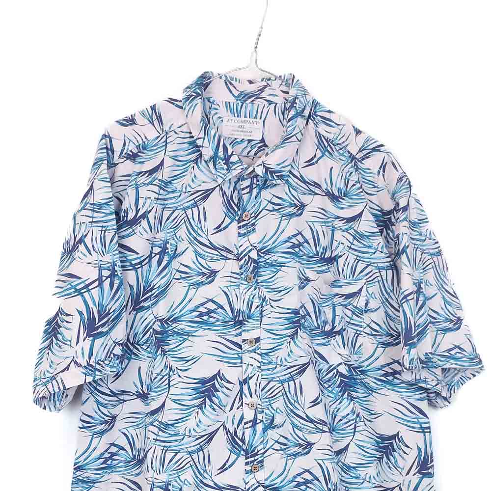 VIN-SHI-35273 Vintage πουκάμισο βαμβακερό hawaiian style 4XL