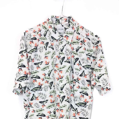 VIN-SHI-35274 Vintage πουκάμισο βαμβακερό hawaiian style XL
