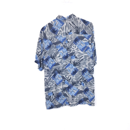 VIN-SHI-35275 Vintage πουκάμισο βισκόζη hawaiian style L