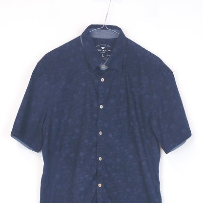 VIN-SHI-35276 Vintage πουκάμισο βαμβακερό hawaiian style L