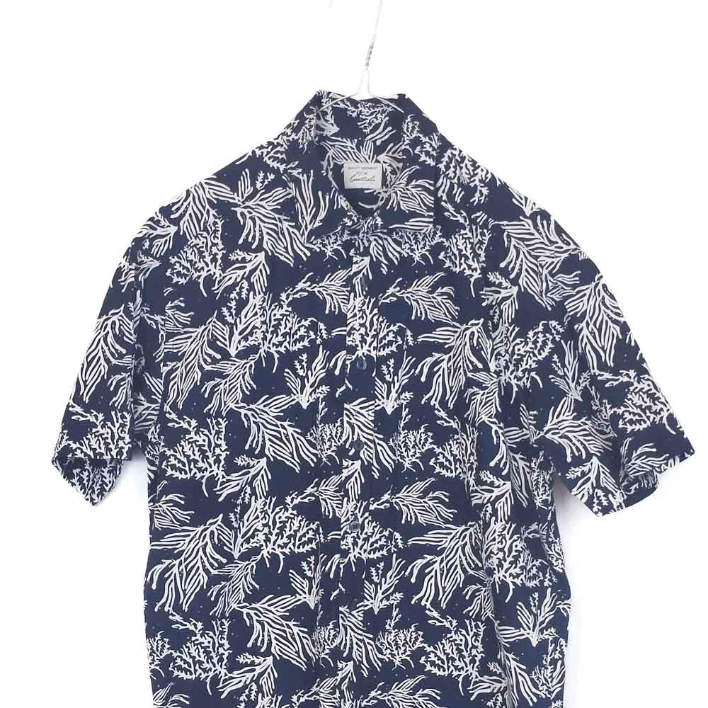VIN-SHI-35277 Vintage πουκάμισο βαμβακερό exotic style M