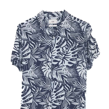 VIN-SHI-35243 Vintage πουκάμισο βισκόζη hawaiian style M