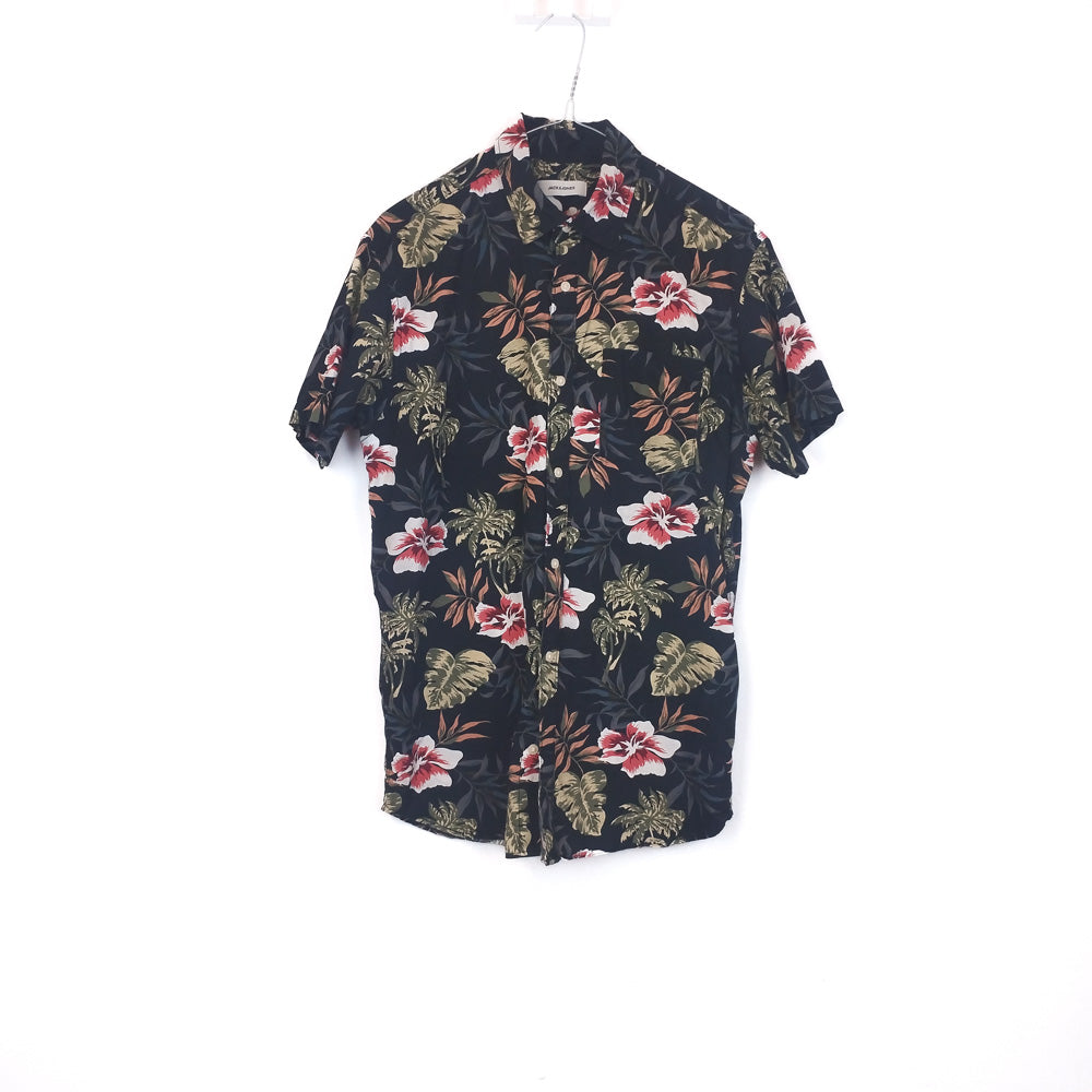 VIN-SHI-35278 Vintage πουκάμισο βαμβακερό hawaiian style M