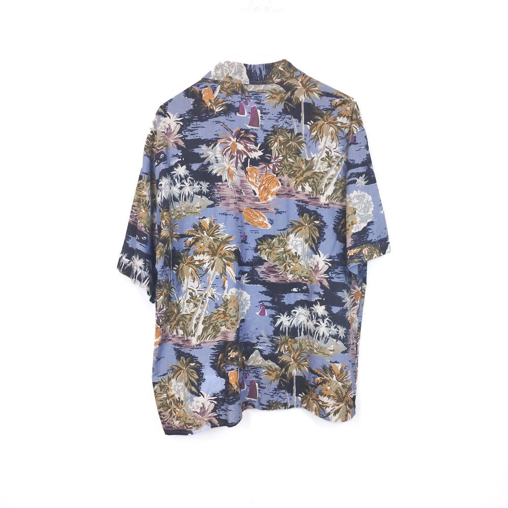 VIN-SHI-35282 Vintage πουκάμισο βαμβακερό hawaiian style XL