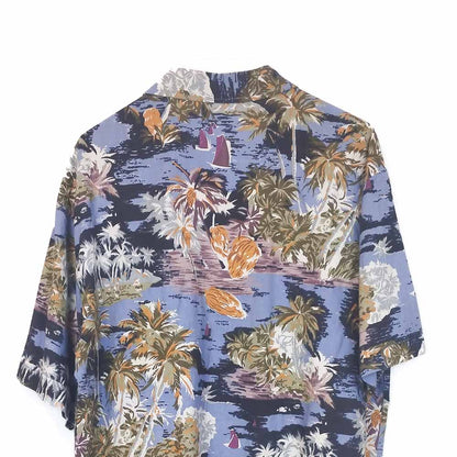 VIN-SHI-35282 Vintage πουκάμισο βαμβακερό hawaiian style XL