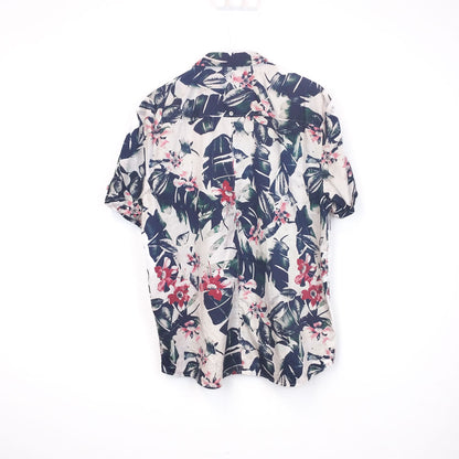 VIN-SHI-35283 Vintage πουκάμισο βαμβακερό hawaiian style 2XL