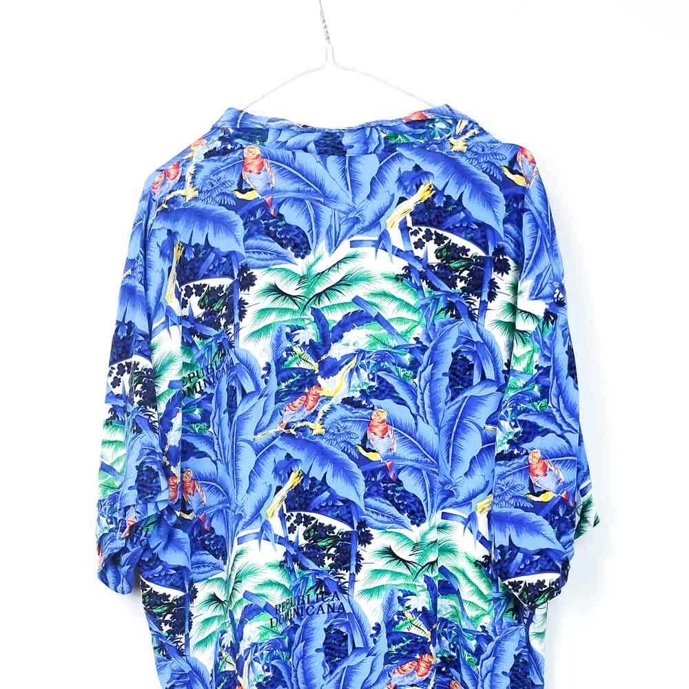 VIN-SHI-31511 Vintage πουκάμισο Hawaiian print 2XL