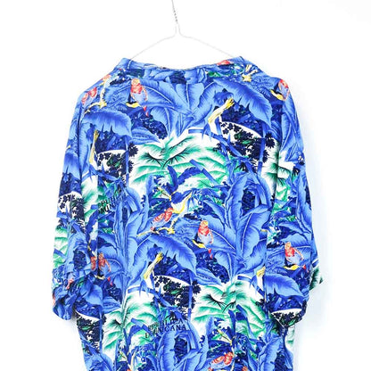 VIN-SHI-31511 Vintage πουκάμισο Hawaiian print 2XL