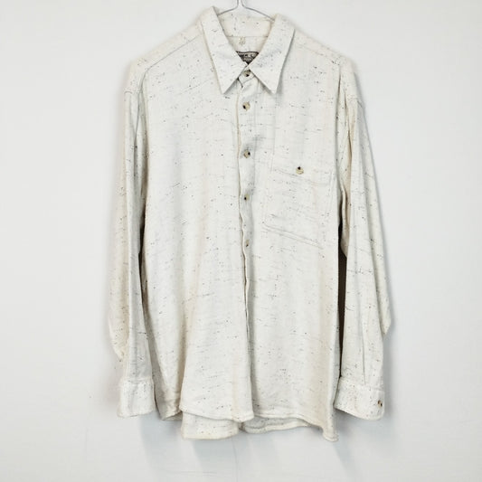 VIN-SHI-27128 Vintage overshirt πουκάμισο λευκό L