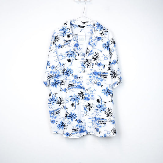 VIN-SHI-31524 Vintage πουκάμισο Hawaiian print XL