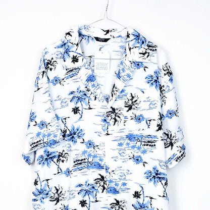 VIN-SHI-31524 Vintage πουκάμισο Hawaiian print XL