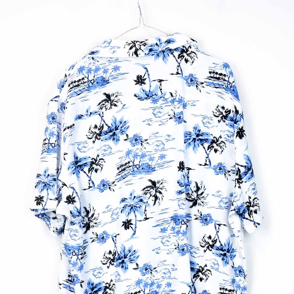 VIN-SHI-31524 Vintage πουκάμισο Hawaiian print XL