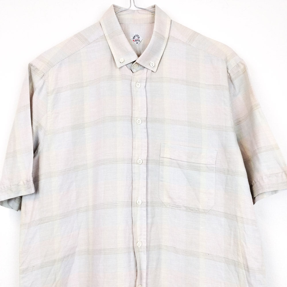 VIN-SHI-26549 Vintage πουκάμισο καρό L