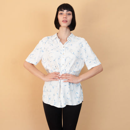 VIN-BLO-23914 Vintage πουκάμισο φλοράλ L