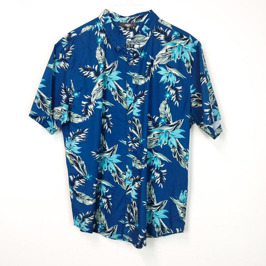 VIN-SHI-27142 Vintage πουκάμισο Hawaiian pattern L