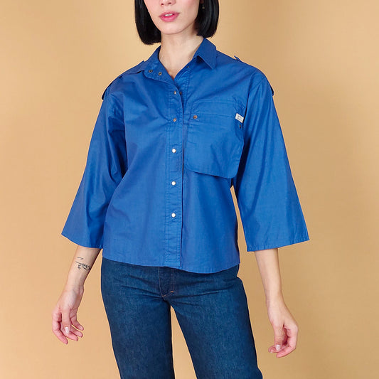 VIN-BLO-24744 Vintage πουκάμισο Betty Barclay M