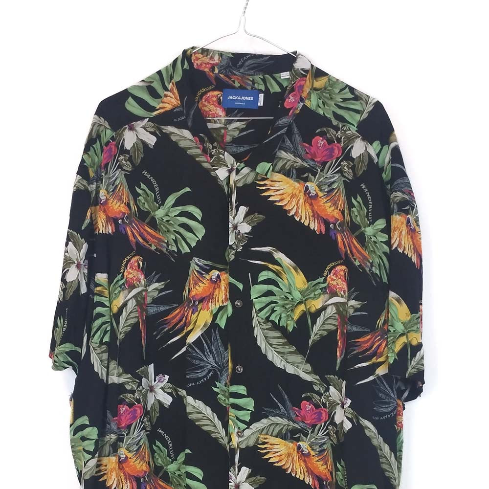 VIN-SHI-35248 Vintage πουκάμισο βισκόζη hawaiian style 5XL