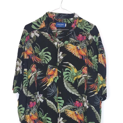 VIN-SHI-35248 Vintage πουκάμισο βισκόζη hawaiian style 5XL