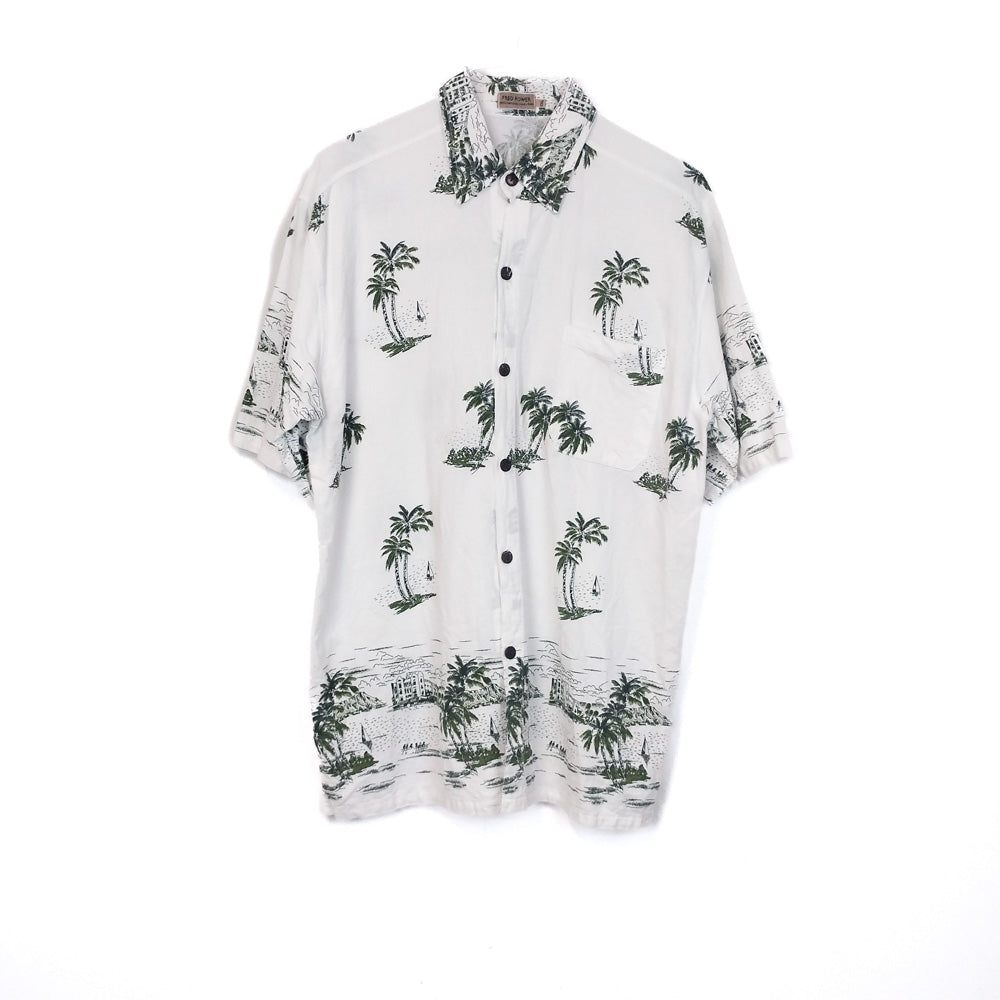 VIN-SHI-35249 Vintage πουκάμισο βαμβακερό hawaiian style XL