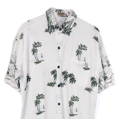 VIN-SHI-35249 Vintage πουκάμισο βαμβακερό hawaiian style XL