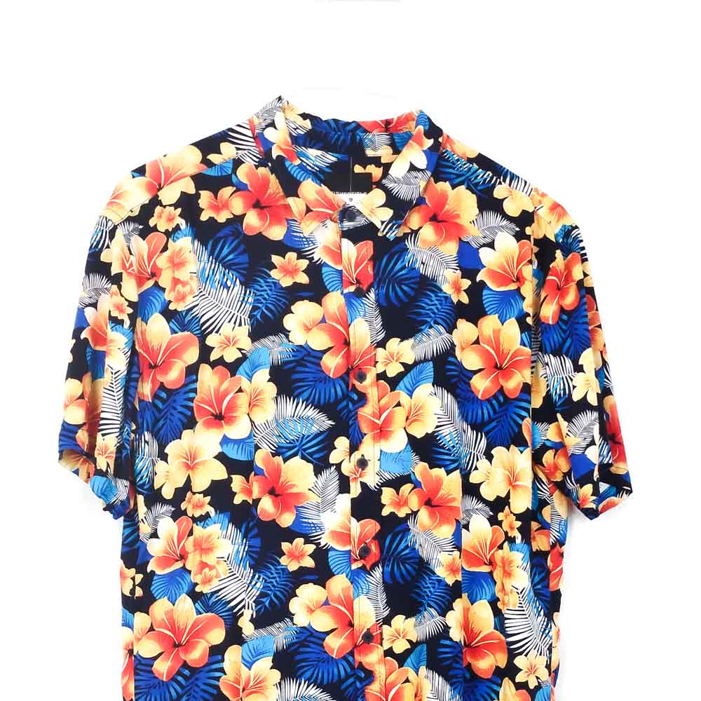 VIN-SHI-31548 Vintage πουκάμισο Hawaiian print L