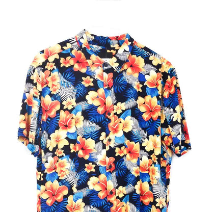 VIN-SHI-31548 Vintage πουκάμισο Hawaiian print L